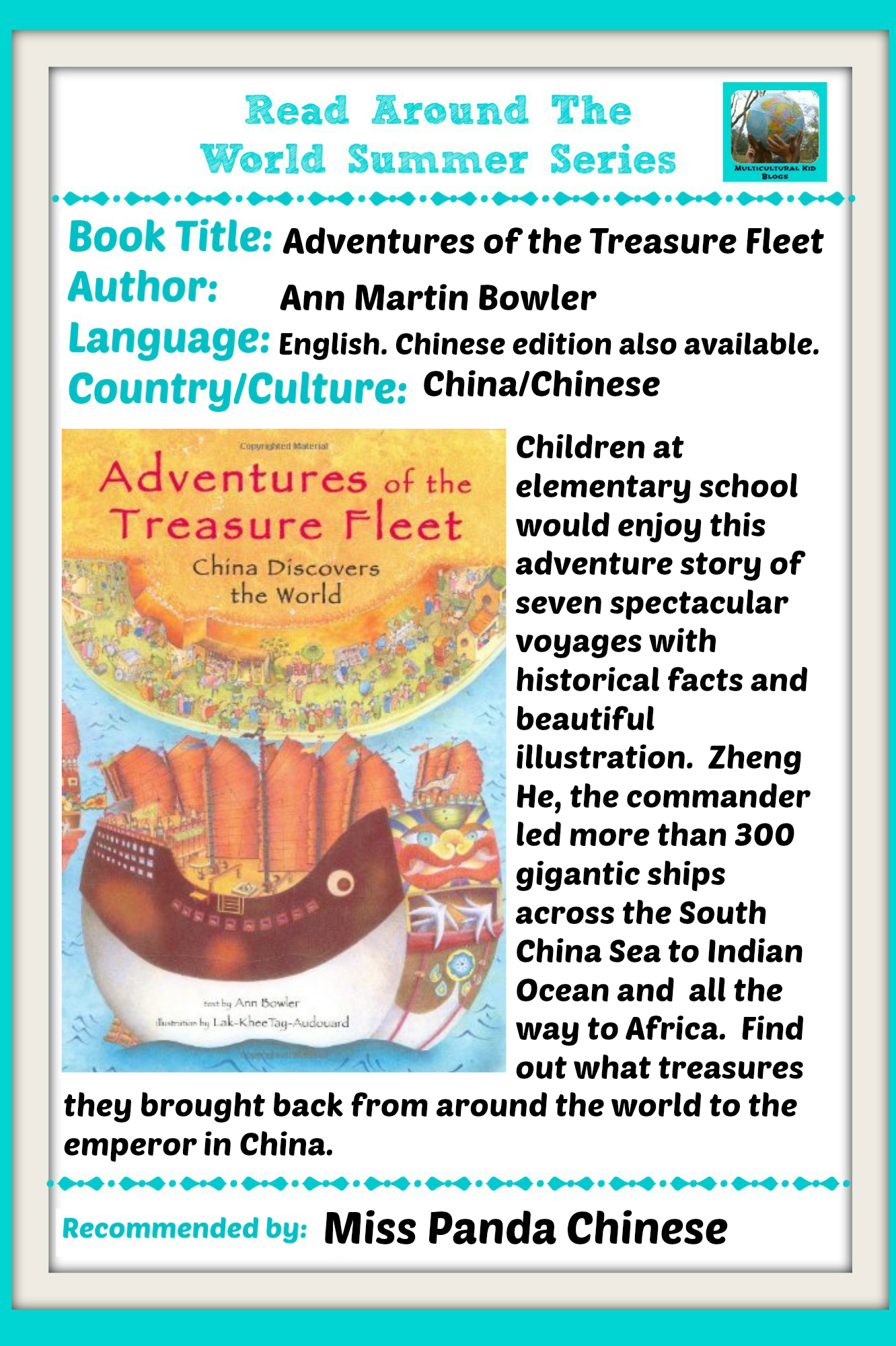 Miss Panda Chinese - Read the World - Adventures of the Treasure Fleet