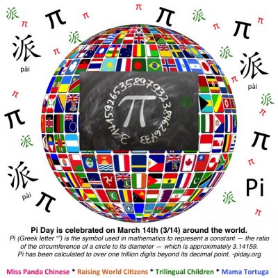 Pi day Pi in many languages | Miss Panda Chinese