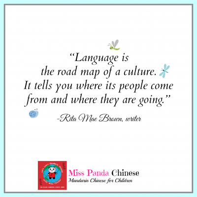 bilingual parenting bilingual quote | Miss Panda Chinese