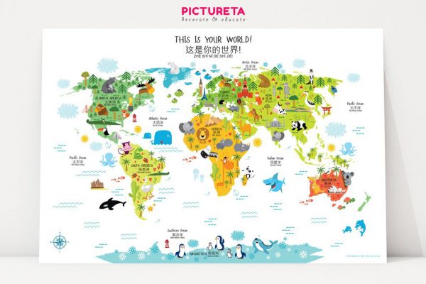 pictureta bilingual world maps | Miss Panda Chinese Gift Guide