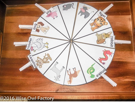 the wise owl factory zodiac printable | Miss Panda Chinese