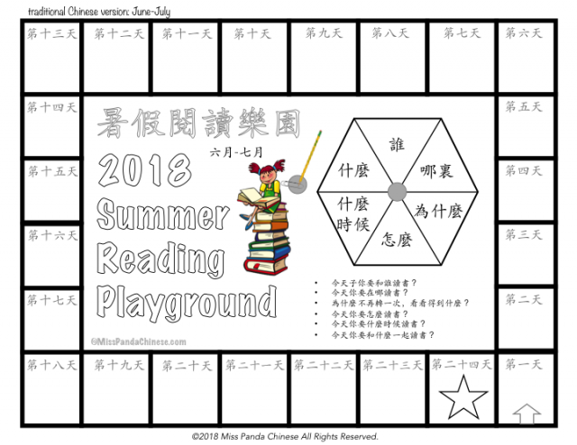 Chinese Reading Logs for Kids| Miss Panda Chinese