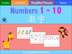 Chinese Numbers and Counting | MissPandaChinese.com