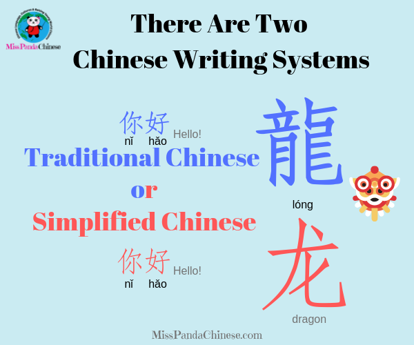 Chinese Writing Systems: Traditional Chinese And Simplified Chinese | misspandachinese.com